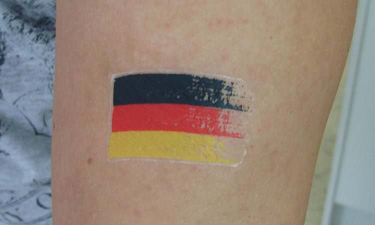 Tattoo Aufkleber Deutschlandfahne